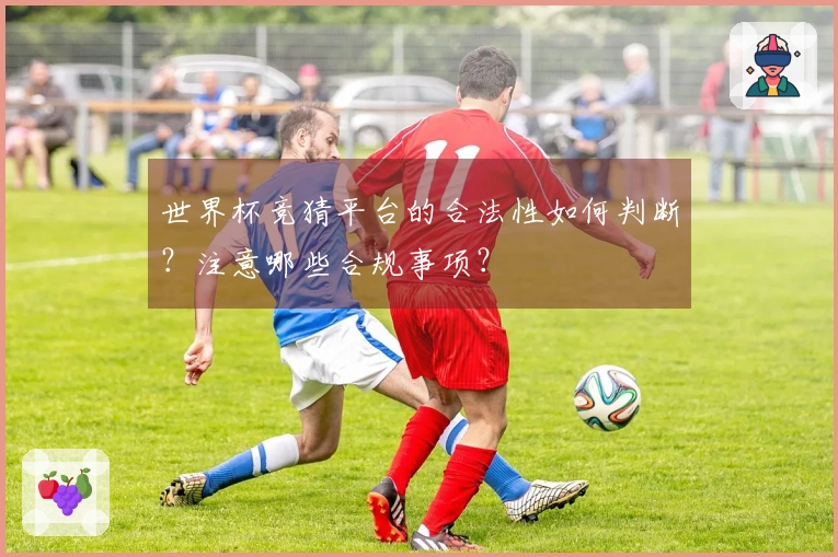 世界杯竞猜平台的合法性如何判断？注意哪些合规事项？