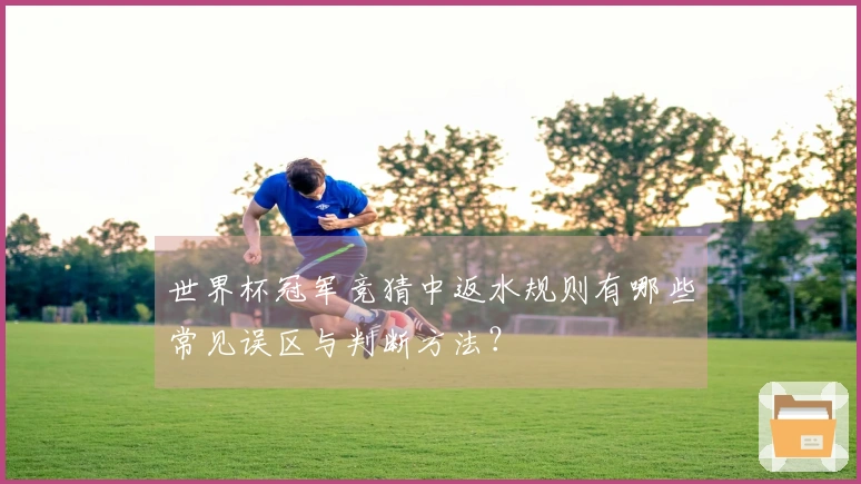 世界杯冠军竞猜中返水规则有哪些常见误区与判断方法？