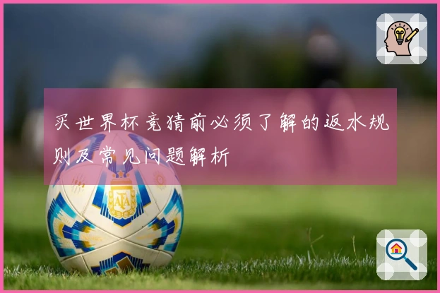 买世界杯竞猜前必须了解的返水规则及常见问题解析